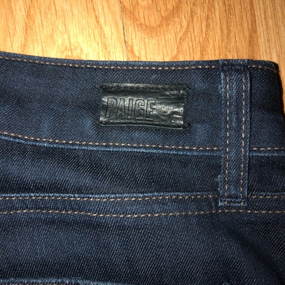 PAIGE Premium Denim Skyline Low Rise Skinny Jean Twilight Dark Wash Size 26 - Picture 8 of 12
